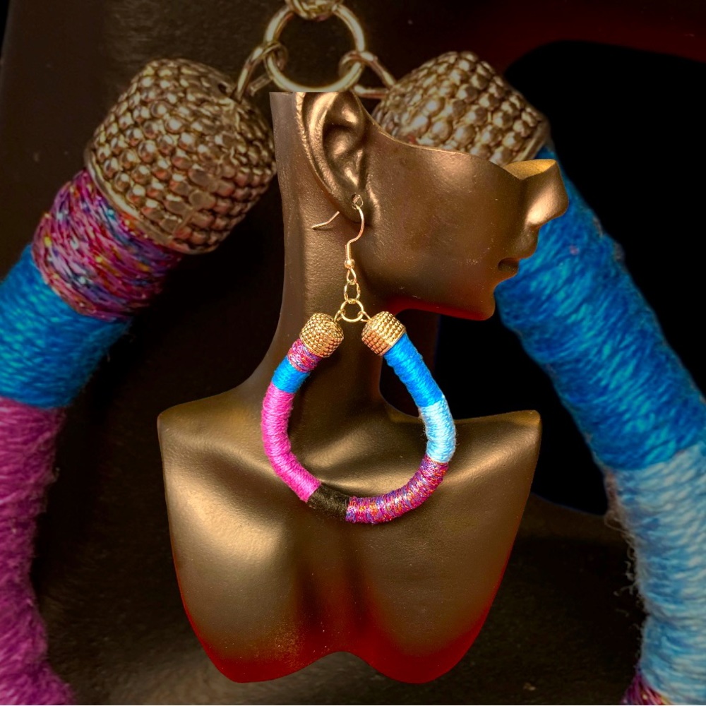 Handcrafted Wrapped Hoop Earrings
